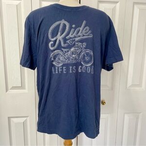 Life is Good Men's Blue Graphic T-Shirt